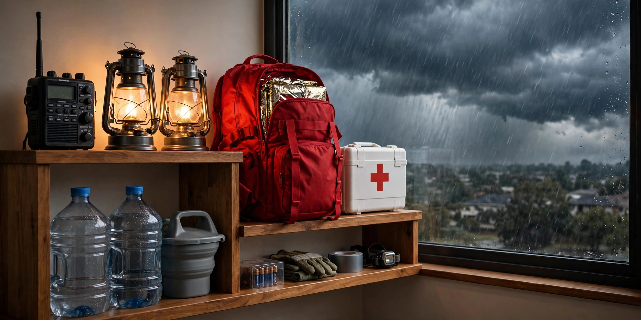 Emergency preparedness gear โ editorial illustration
